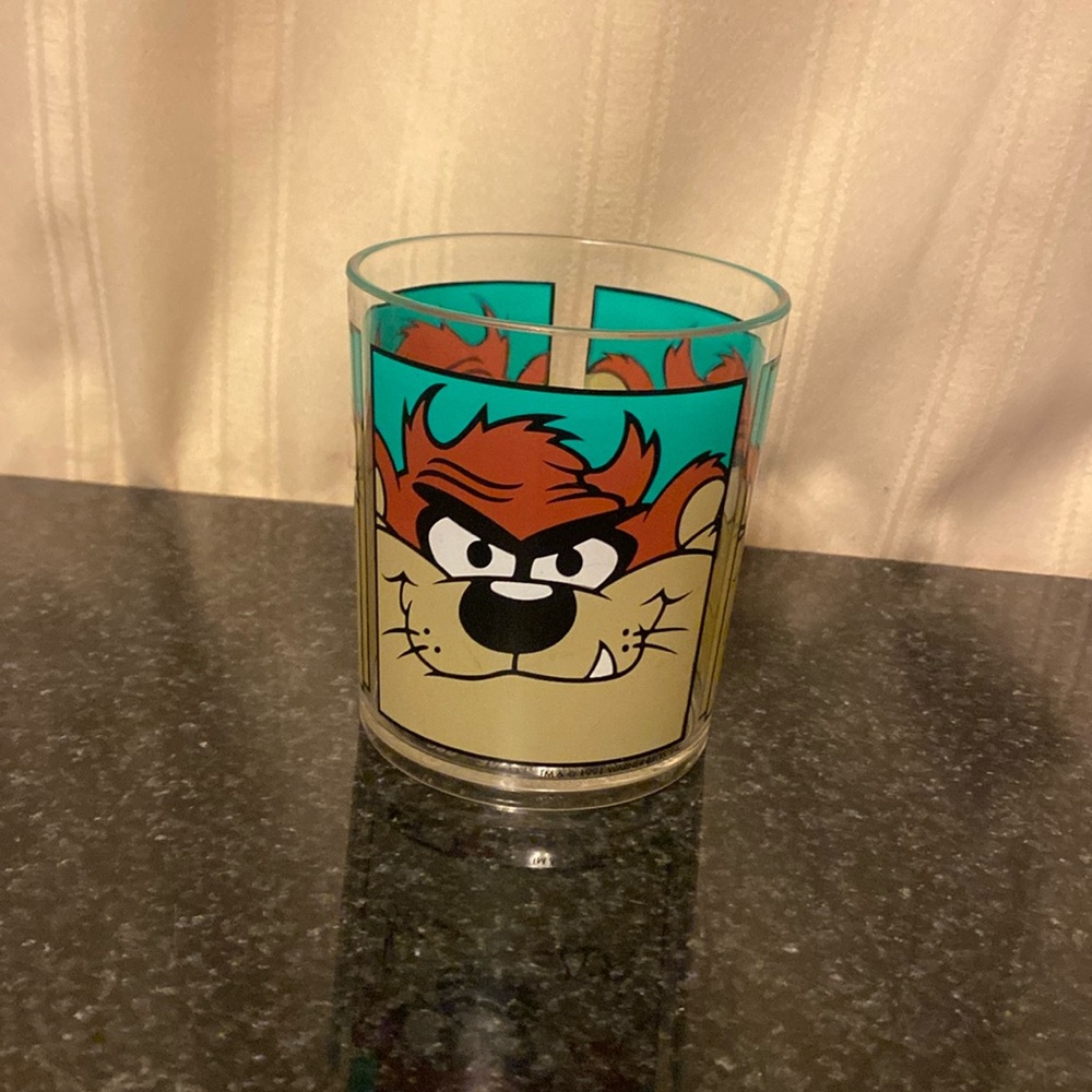 Tasmanian Devil Vintage Plastic Cup